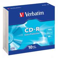 Verbatim Verbatim DataLife CD-R 80 52x slim tok 10db/cs (10-es címke) 43415