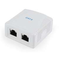 Gembird Gembird NCAC-2F6-01 CAT6 FTP 2-port surface mount box