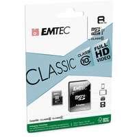 Emtec Emtec 8GB microSDHC Classic Class 10 U1 + adapterrel ECMSDM8GHC10CG