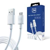 3mk 3mk Hyper kábel A - Micro 1.2m 5V 2,4A White 153003