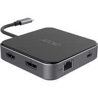 Acer Acer 7in1 USB4 8K Multi Display hub Dokkoló 100W Black HP.DSCAB.013