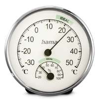 Hama Hama Chios Thermometer and Hygrometer Időjárás Állomás Silver/White 00222235