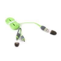 Platinet Platinet USB-A to microUSB/Lightning 2in1 Cable Green PUC2PG