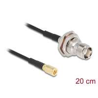 DeLock DeLock Antenna Cable TNC jack to SMB plug RG-174 20cm Black 90724