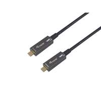 EQuip EQuip USB-C to C Active Optical Cable M/M 15m PD 60W 4K/60Hz 10Gbps Black 119463