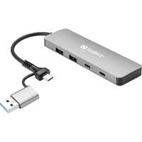 Sandberg Sandberg 4-portos USB3.0 HUB Silver 136-64