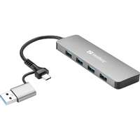 Sandberg Sandberg 4-portos USB3.0 HUB Silver 136-63