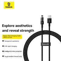 Baseus Baseus Gem USB to Lightning 2.4A fast charging data cable 1m Black P10373003111-00