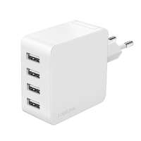 Logilink Logilink 4 port USB socket adapter 24 W 4x USB-A White PA0336W