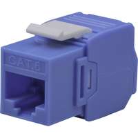 Nestron Nestron Keystone UTP csatlakozó; Cat6; 180°; szerszám nélkül szerelhető; kék NPN-KEY-1C6U-180WT-BL