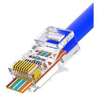 Nestron Nestron UTP RJ45 csatlakozó; Cat5e; átfűzhető; fali és patch kábelekhez; 10 db/csomag NPN-RJ45-1C5PTU-PC10