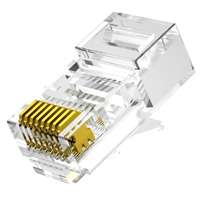 Nestron Nestron UTP RJ45 csatlakozó; Cat5e; fali és patch kábelekhez; 100 db/csomag NPN-RJ45-1C5U-PC100