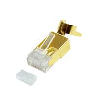 Logilink Logilink RJ45 modular plug Cat.8.1/Cat.6A shielded gold-plated 10db MP0048