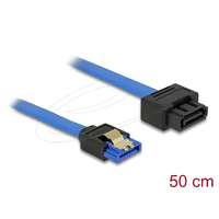 DeLock DeLock Extension cable SATA 6 Gb/s receptacle straight > SATA plug straight 50cm Blue 84973