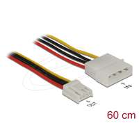 DeLock DeLock Power Cable 4 pin male > 4 pin floppy female 60cm 83822