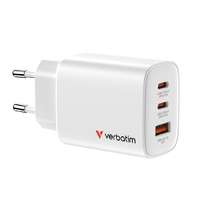 Verbatim Verbatim Essentials GaN Wall Charger EU Plug 65W 3-Port White 32353