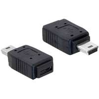 DeLock DeLock Adapter USB mini male > USB micro-A+B female Black 65155