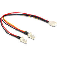DeLock DeLock Molex 3 pin female > 2 x Molex 3 pin male (fan) 22cm 89343