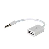 Akyga Akyga AK-AD-24 USB/MiniJack 15cm Adapter White