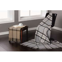 schönerwohnen Mount Everest takaró, pléd, puha, pamut, szürke, 130x170cm