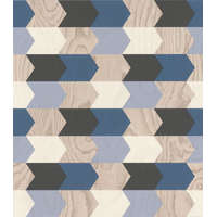 Tapéta tekercs (vlies), absztrakt kék-bézs, "638219", 53cm x 10,05m (5,32m2)