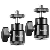 SmallRig SmallRig 2db-os mini gömbfej 1/4-es csatlakozással, vakupapucs adapterrel (2059)