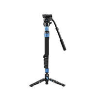 Sirui Sirui P-325FS carbon monopod 3 lábú állványtalppal és VH-10 fluid videófejjel