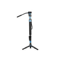 Sirui Sirui P-424FS carbon monopod 3 lábú állványtalppal és VA-5 fluid videofejjel