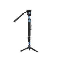 Sirui Sirui P-424FS carbon monopod 3 lábú állványtalppal és VH-10 fluid videofejjel