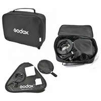 Godox Godox S-típusú 40x40cm-es Softbox és rendszervaku tartó bowens bajonett csatlakozási ponttal méhsejtráccsal + táska (D103022)