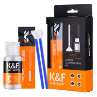 K&F Concept K&F Concept kamera aps-c érzékelő tisztító szett, 16 mm, 10 db-os + 20 ml tisztító folyadékkal