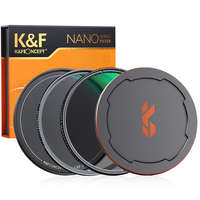 K&F Concept K&F Concept NANO-X series, MCUV + CPL szűrő, vízlepergető, karcálló, fém objektívsapka + tok (49mm)