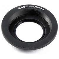  M42-Nikon bajonett átalakító gyűrű (üveggel)