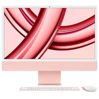 Apple Apple iMac 24" M3 Chip 8-core CPU 8-core GPU 8GB/256GB 4.5K-s Retina kijelző Pink (rózsaszín) (MQRD3MG/A)