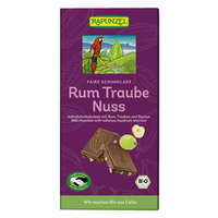 Rapunzel Bio Tejcsokoládé rum-mazsola-mogyoró 100 g Rapunzel