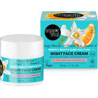 Organic Shop Éjszakai arckrém narancsvirággal E-vitaminnal és mandulaolajjal 50 ml Organic Shop