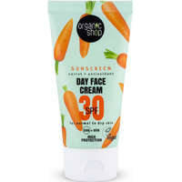 Organic Shop Fényvédő arckrém sárgarépával és antioxidánsokkal SPF30 - normál és száraz bőrre 50 ml Organic Shop