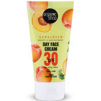 Organic Shop Fényvédő arckrém őszibarackkal és antioxidánsokkal SPF30 - zsíros bőrre 50 ml Organic Shop