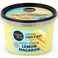 Organic Shop Lemon Macaron feszesítő testradír citrommal és mentával 250 ml Organic Shop