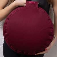 Prána Párna Kerek Huzat Bordó - Standard kollekció