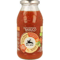 Alce Nero Bio Bazsalikomos paradicsompüré paradicsomdarabkákkal 500 g Alce Nero