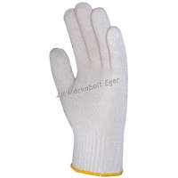 EP 4300, 4305 Kötött Pamut, Duplaszálas Cérnakesztyű, Fehér