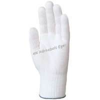 EP 4400, 4405 Kötött, Fehér Poliamid Kesztyű, Rugalmas, Öt Szálas, Női