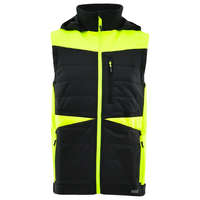 Sara Sara Comfort Plus Bélelt Téli Mellény Fekete/Sárga - M