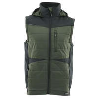 Sara Sara Comfort Plus Bélelt Téli Mellény Fekete/Zöld - L