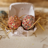 Cookas' Cookies Cooka's Eggs In A Box Húsvéti Gluténmentes Tojás Alakú Kutyakeksz Díszdobozban 100g
