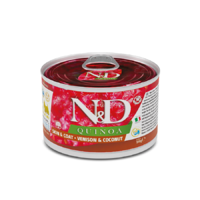 N&amp;D N&D Quinoa adult mini szarvas és kókusz nedves táp felnőtt, kistestű kutyáknak 140g