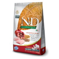 N&amp;D N&D Ancestral Grain Dog csirke, tönköly és gránátalma Adult Medium/Maxi 12 kg