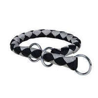 Trixie Trixie Cavo Stop-the-pull Collar - fonott nyakörv (fekete/grafitszürke) kutyák részére (S-M) 35-41/Ø12mm