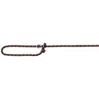 Trixie Trixie Mountain Rope Retriever Leash - állítható retriver póráz fonott kötélből (fekete,narancs) 1,7m/Ø0,8mm